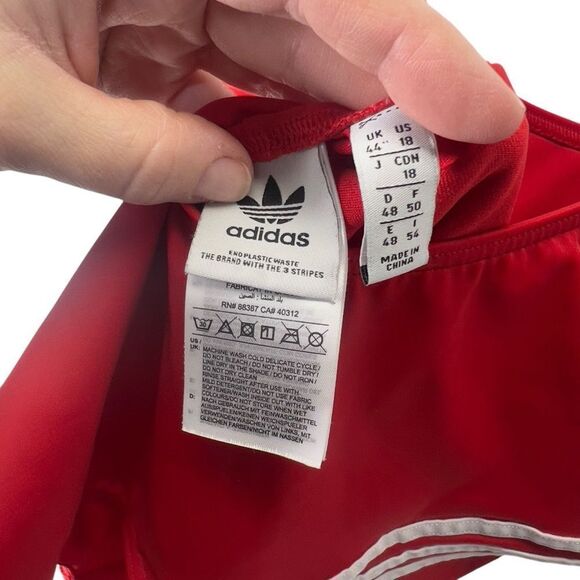 Red Adidas bodysuit size 18 - Picture 12 of 16